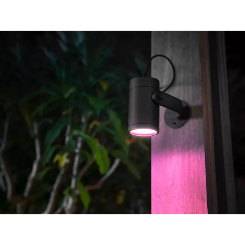 Candeeiro de parede inteligente Philips Hue White and Colour Ambience Lily Outdoor Spot Light 1741430P7