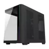 FSP M580-BP Plus caixa de PC Midi Tower, ATX/mATX/Mini-ITX, ARGB, vidro temperado, 4 ventoinhas de 120 mm, preta