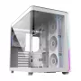 FSP M580-WP Plus caixa de PC Midi Tower, ATX, ARGB, vidro temperado, branca