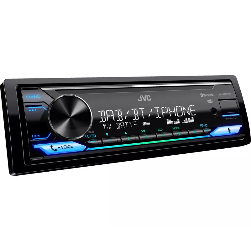 JVC KD-X482DBT preto 200 W Bluetooth