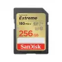 Cartão de memória SDXC SANDISK UHS-I Extreme 256 GB — leitura 180 MB/s, escrita 130 MB/s, U3/V30, Class 10