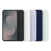 Capa de silicone para Samsung Galaxy S25 FE — azul-claro, para ecrã de 6,7 polegadas, forro interior em microfibra