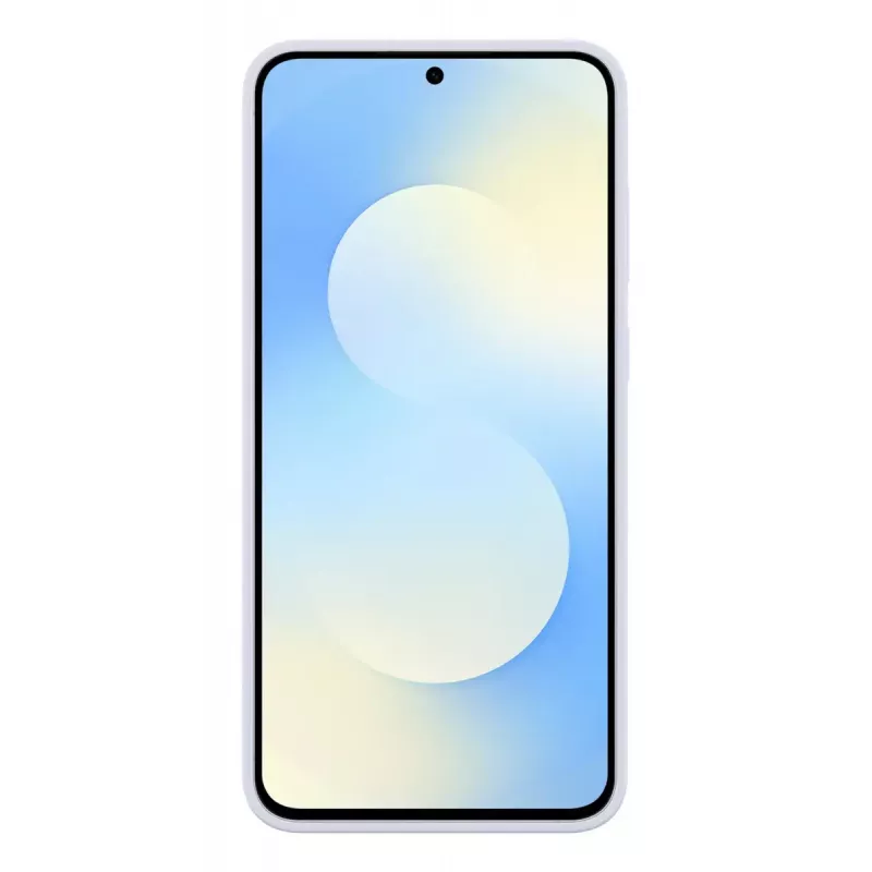 Capa de silicone para Samsung Galaxy S25 FE — azul-claro, para ecrã de 6,7 polegadas, forro interior em microfibra