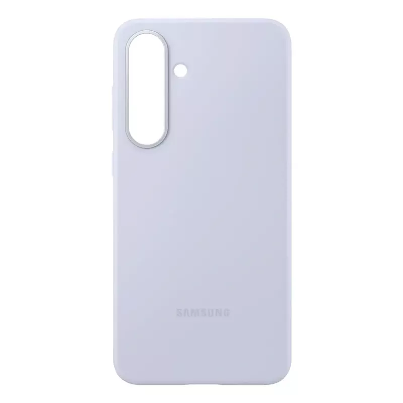 Capa de silicone para Samsung Galaxy S25 FE — azul-claro, para ecrã de 6,7 polegadas, forro interior em microfibra