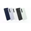 Capa de silicone para Samsung Galaxy S25 FE — azul-claro, para ecrã de 6,7 polegadas, forro interior em microfibra