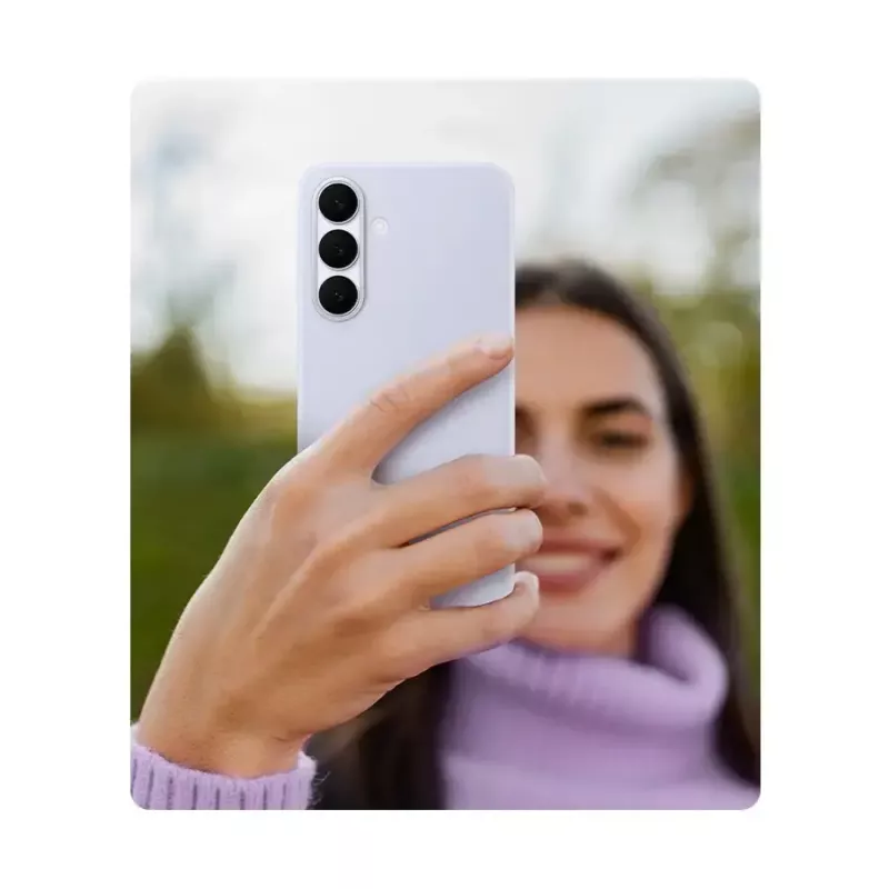Capa de silicone para Samsung Galaxy S25 FE — azul-claro, para ecrã de 6,7 polegadas, forro interior em microfibra