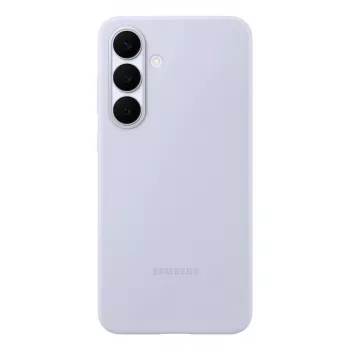 Capa de silicone para Samsung Galaxy S25 FE — azul-claro, para ecrã de 6,7 polegadas, forro interior em microfibra