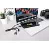 Cabo de carregamento USB DIGITUS USB A – Lightning+Micro B+Type-C M/M/M/M 15 cm Cabo 3-em-1, Algodão, CE, Preto