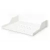 DIGITUS 2U Prateleira de montagem em rack fixa ventilada, cor cinzento (RAL 7035), até 25 kg, 85x483x350 mm