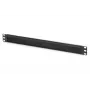 DIGITUS 1U Barra de passagem de cabos com escovas 44x483x11 mm, tamanho das escovas 27x423 mm, cor preto (RAL 9005)