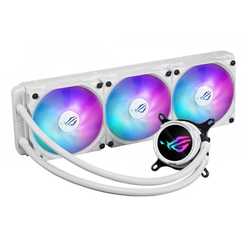ASUS ROG Strix LC III 360 ARGB White Edition refrigeração líquida AiO, 360 mm, branco