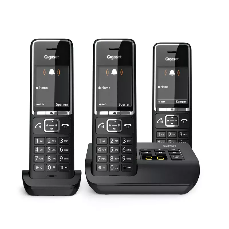 Telefone analógico Gigaset COMFORT 550A auscultador sem fios identificação de chamadas