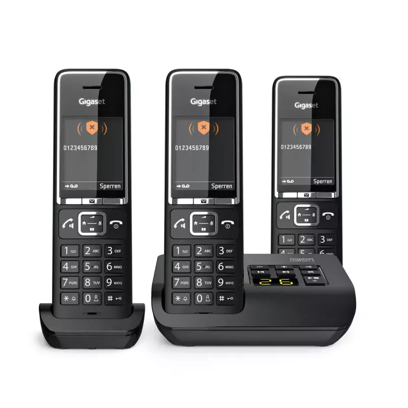 Telefone analógico Gigaset COMFORT 550A auscultador sem fios identificação de chamadas