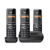 Telefone analógico Gigaset COMFORT 550A auscultador sem fios identificação de chamadas