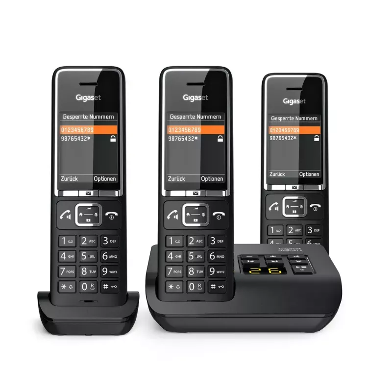 Telefone analógico Gigaset COMFORT 550A auscultador sem fios identificação de chamadas
