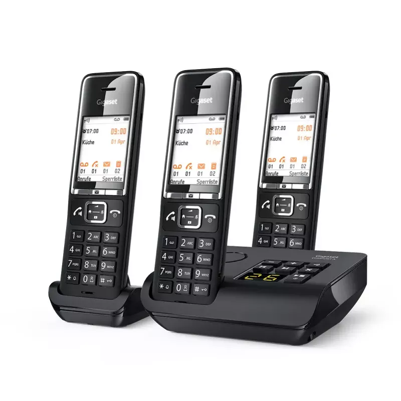 Telefone analógico Gigaset COMFORT 550A auscultador sem fios identificação de chamadas
