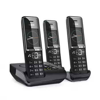 Telefone analógico Gigaset COMFORT 550A auscultador sem fios identificação de chamadas