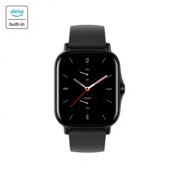 Amazfit GTS 2 4,19 cm (1,65 polegadas) AMOLED 43 mm digital 348 x 442 píxeis ecrã tátil preto Wi-Fi GPS (satélite)