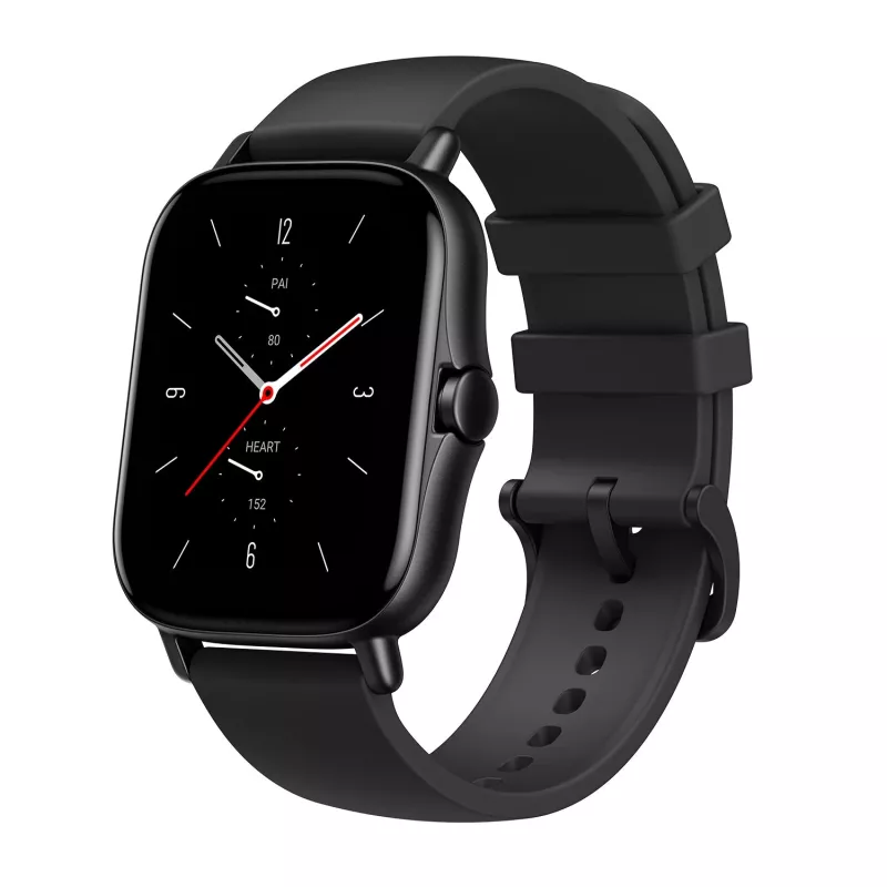 Amazfit GTS 2 smartwatch, 4,19 cm (1,65 polegadas) AMOLED, 43 mm, GPS, chamadas Bluetooth, 5 ATM, Midnight Black