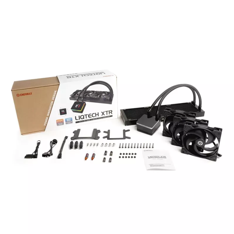 Conjunto de refrigeração líquida ENERMAX ELC-LTXTR360 com ventoinhas de 120 mm, radiador de 360 mm