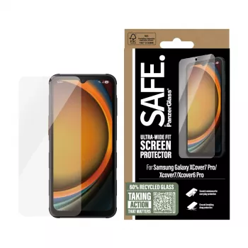 PanzerGlass SAFE. by ® protetor de ecrã Samsung Galaxy Xcover7 Pro | Xcover7 | Xcover6 Pro | Ultra-Wide Fit