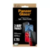 Proteção de ecrã PanzerGlass 2 vias para iPhone 17 Pro Max — vidro temperado, ajuste ultra amplo, EasyAligner