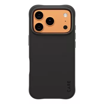Capa PanzerGlass CARE by capa elegante Samba preta c. MagSafe iPhone 17 Pro
