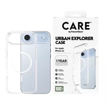 Capa PanzerGlass CARE by Flagship Case Transparent Urban Explorer White MagSafe iPhone 17 Air