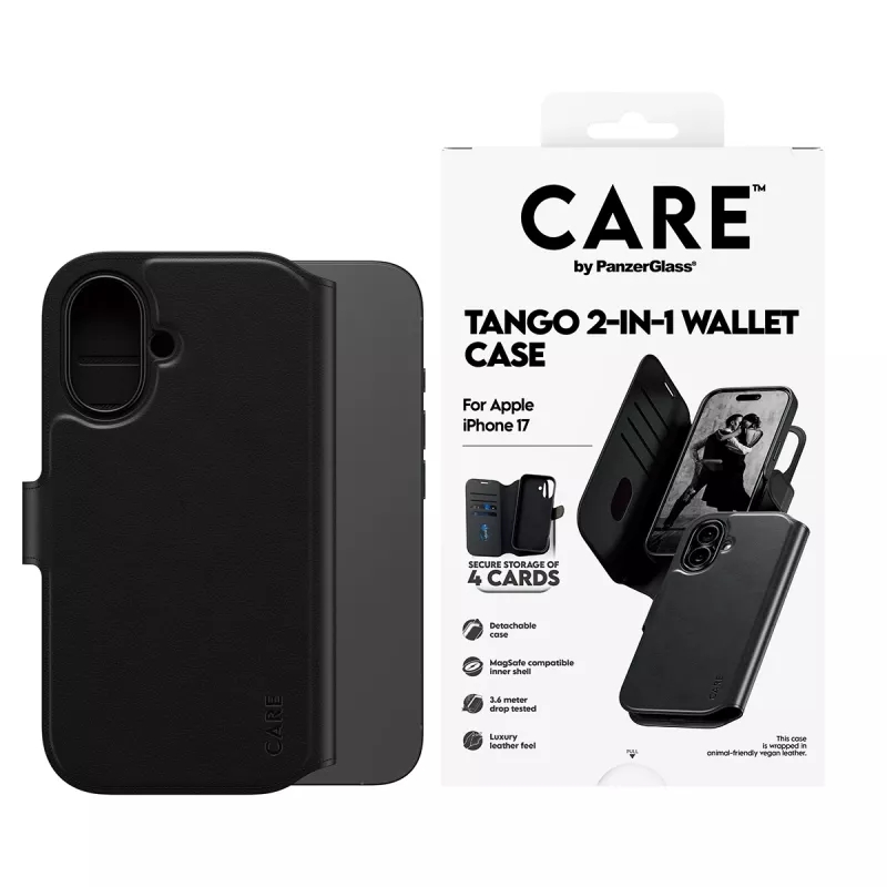 Capa de carteira 2 em 1 PanzerGlass CARE™ by ® Tango com MagSafe iPhone 17