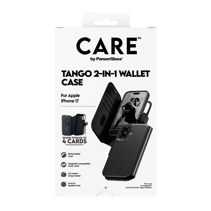Capa de carteira 2 em 1 PanzerGlass CARE™ by ® Tango com MagSafe iPhone 17