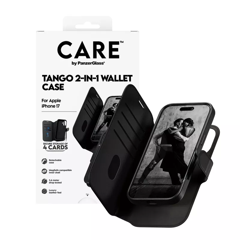 Capa de carteira 2 em 1 PanzerGlass CARE™ by ® Tango com MagSafe iPhone 17