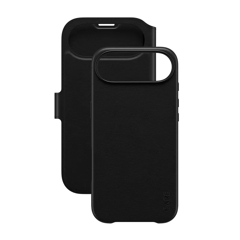 Capa de carteira PanzerGlass CARE Tango 2 em 1 com MagSafe para iPhone Air — preta