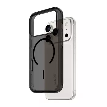 Capa protetora PanzerGlass CARE™ Urban Explorer Smokey com MagSafe preto para iPhone 17 Pro (TPU, preto)