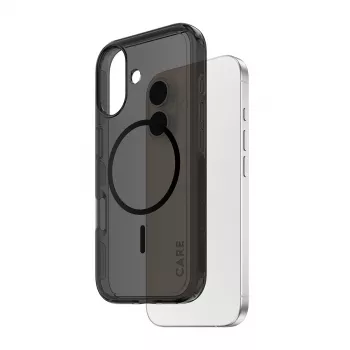 Capa PanzerGlass CARE™ by ® Urban Explorer Case Smokey com MagSafe preto iPhone 17