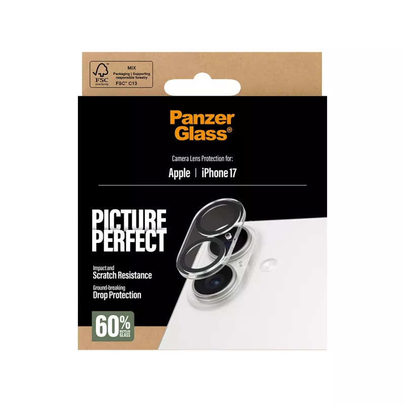 Protetor de lente da câmara PanzerGlass ® PicturePerfect para iPhone 17