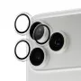 Protetor de câmara PanzerGlass Hoops transparente para iPhone 17 Pro / 17 Pro Max / 16 Pro / 16 Pro Max, vidro temperado, silicone, 1 unid.