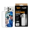 Conjunto de proteção de ecrã PanzerGlass CARE 3 em 1 Flagship Explorer para iPhone 17 Pro – vidro temperado, PET, silicone, transparente