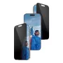 Película de proteção de ecrã PanzerGlass 2-Way Privacy para iPhone 17 Pro — Ultra-Wide Fit, vidro temperado, filtro de privacidade, FASTFIT