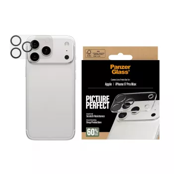 Protetor de lente da câmara PanzerGlass iPhone 17 Pro Max resistente a riscos e choques