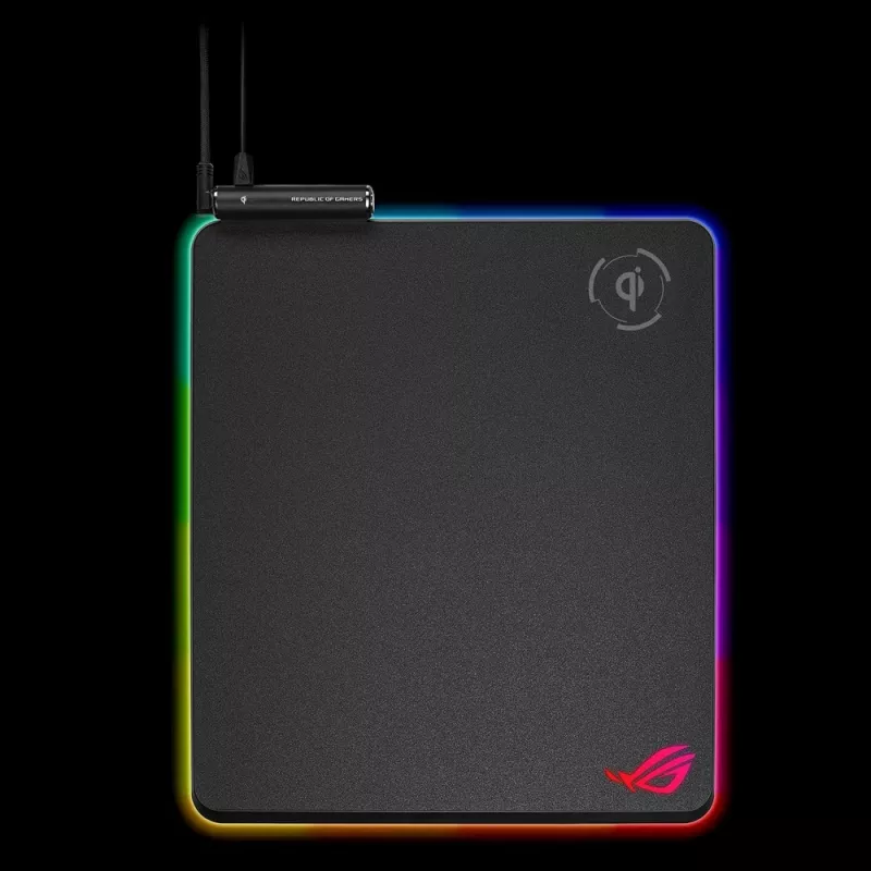 Tapete de rato gaming ASUS ROG Balteus Qi preto