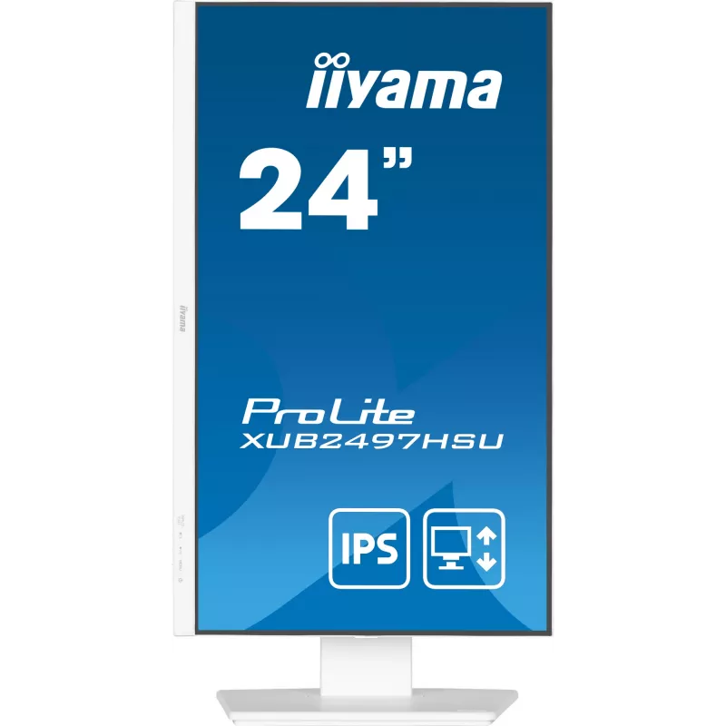 iiyama ProLite XUB2497HSU-W2 Monitor de computador 60,5 cm (23,8 polegadas) 1920 x 1080 píxeis Full HD LED branco