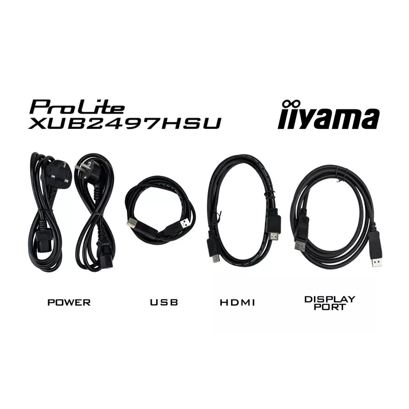 iiyama ProLite XUB2497HSU-W2 Monitor de computador 60,5 cm (23,8 polegadas) 1920 x 1080 píxeis Full HD LED branco