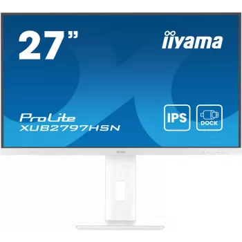 iiyama ProLite XUB2797HSN-W2 Monitor de computador 68,6 cm (27 polegadas) 1920 x 1080 píxeis Full HD LED branco