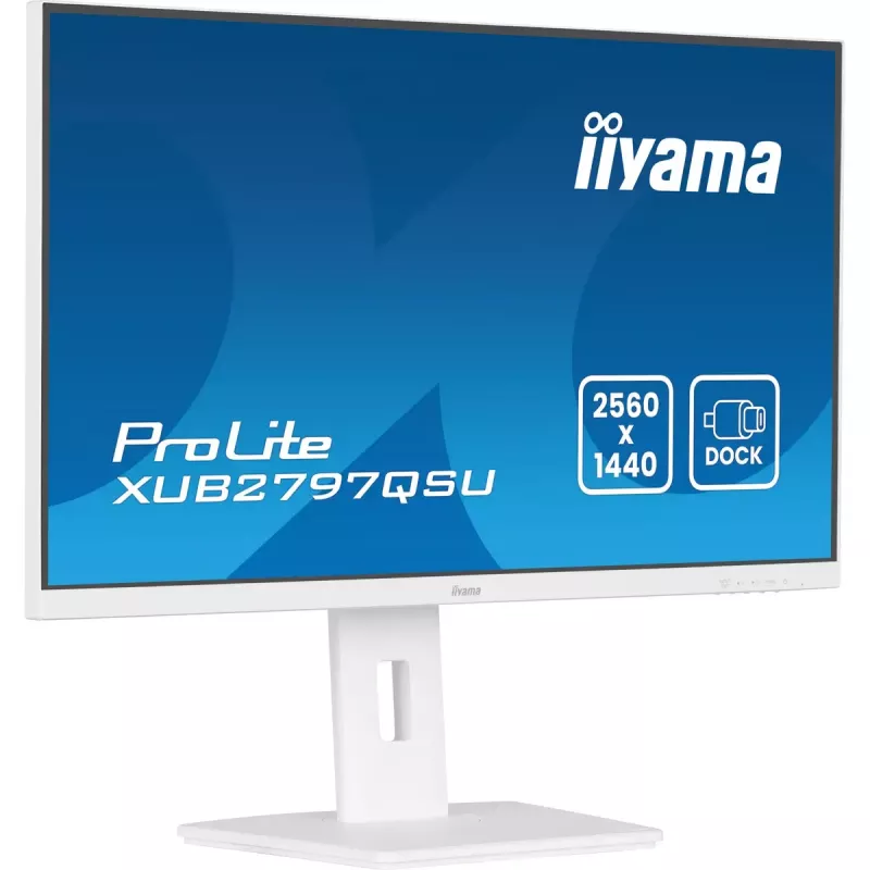 iiyama ProLite XUB2797QSU-W2 Monitor de computador 68,6 cm (27 polegadas) 2560 x 1440 píxeis Quad HD LED branco