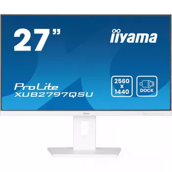 iiyama ProLite XUB2797QSU-W2 Monitor de computador 68,6 cm (27 polegadas) 2560 x 1440 píxeis Quad HD LED branco