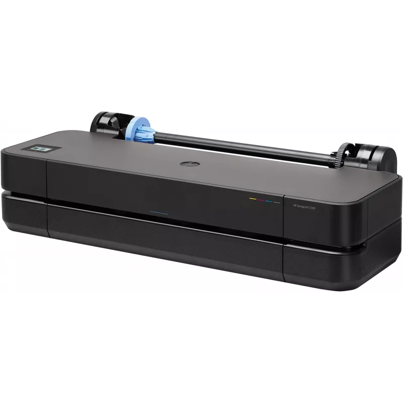 HP Designjet T230 24-in Impressora 2025 Edition, jato de tinta térmico, 2400 x 1200 DPI, JPEG, URF, preto, ciano, magenta, amarelo, 2400 x 1200 DPI, 1 (ciano, magenta, amarelo, preto)
