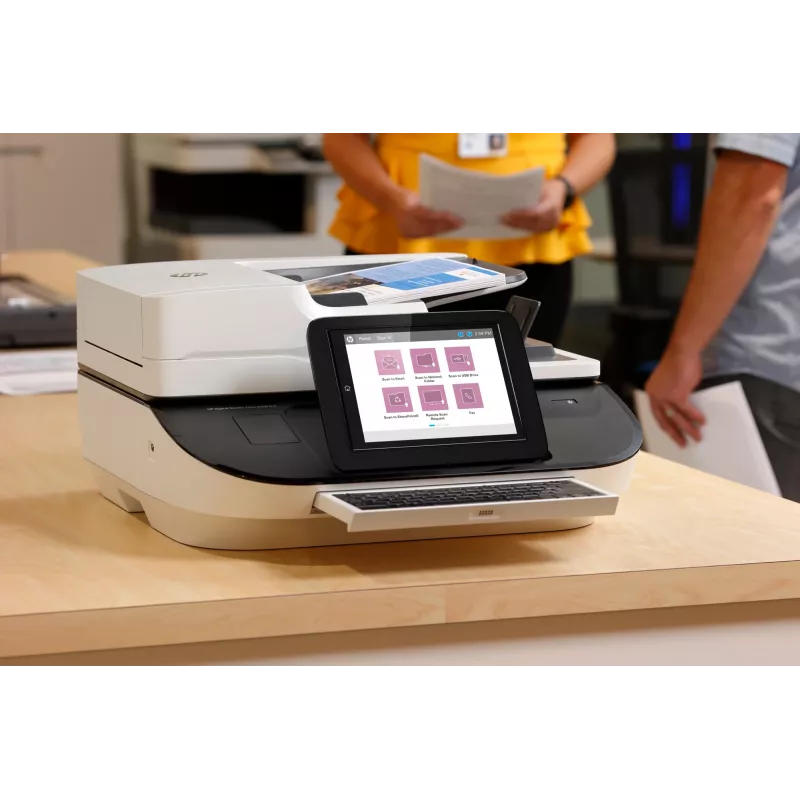 HP Flow 8500 fn2 Digitalizador de superfície plana e ADF 600 x 600 DPI