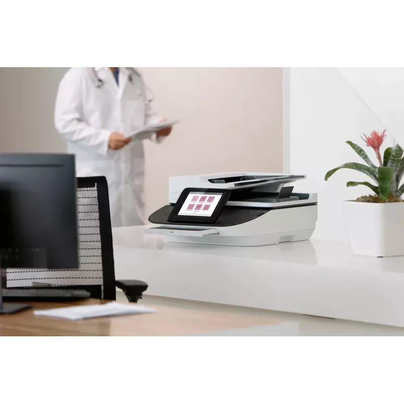 HP Flow 8500 fn2 Digitalizador de superfície plana e ADF 600 x 600 DPI