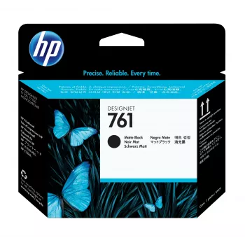 Cabeça de impressão HP 761 preto mate/preto mate Designjet, impressora HP DesignJet T7100, jato de tinta térmico, preto mate, Singapura, 28 mm, 143 mm