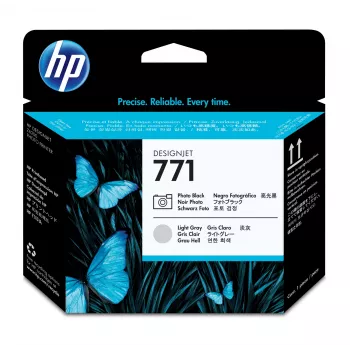 Cabeça de impressão HP 771 preto fotográfico/cinzento claro DesignJet